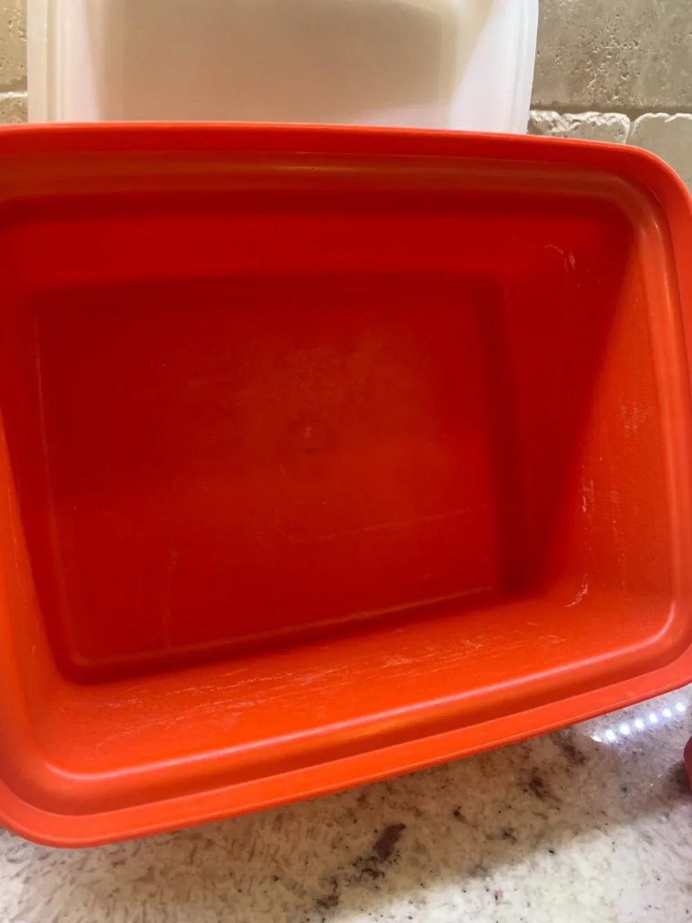 Tupperware Set of 3 containers Paprika